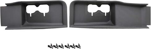 GXARTS Black 2Pcs Left & Right Front Plastic Tow Hook Bezel LC3Z8311E, LC3Z8310G Compatible with Ford F-250 F-350 Super Duty 2020-2022 in Saudi Arabia