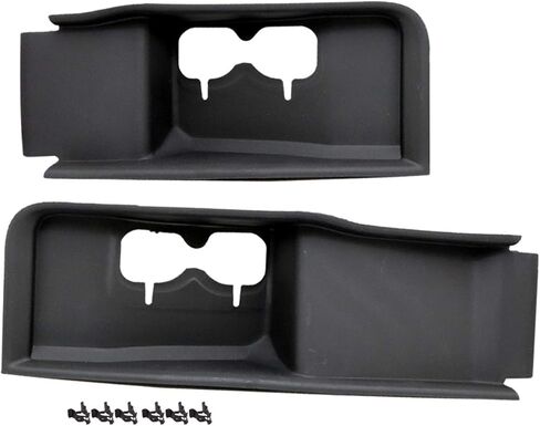 GXARTS Black 2Pcs Left & Right Front Plastic Tow Hook Bezel LC3Z8311E, LC3Z8310G Compatible with Ford F-250 F-350 Super Duty 2020-2022 in Saudi Arabia