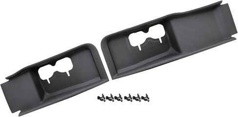 GXARTS Black 2Pcs Left & Right Front Plastic Tow Hook Bezel LC3Z8311E, LC3Z8310G Compatible with Ford F-250 F-350 Super Duty 2020-2022 in Saudi Arabia