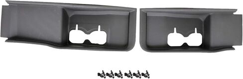 GXARTS Black 2Pcs Left & Right Front Plastic Tow Hook Bezel LC3Z8311E, LC3Z8310G Compatible with Ford F-250 F-350 Super Duty 2020-2022 in Saudi Arabia