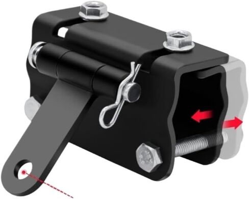 Adjustable Heavy Duty Snowmobile Bumper Hitch Easy Install Snowmobile Hitch Supports Safe Towing Simple Installation in Saudi Arabia