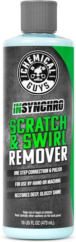 Chemical Guys Insynchro Scratch & Swirl Remover - One Step Compound & Polish for Paint Correction - Removes Fine Scratches, Swirls & Oxidation from Cars, Trucks, SUVs, Motorcycles & More, 16 oz in Saudi Arabia