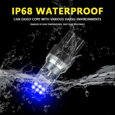 2PCS T20 led Lights Color Change Blue to White for Replace Twilight Front Park Light Day Running Light 7440 Led Bulb 7441 7443 7444 W21W for Tail Reverse Light in Saudi Arabia