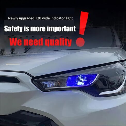 2PCS T20 led Lights Color Change Blue to White for Replace Twilight Front Park Light Day Running Light 7440 Led Bulb 7441 7443 7444 W21W for Tail Reverse Light in Saudi Arabia