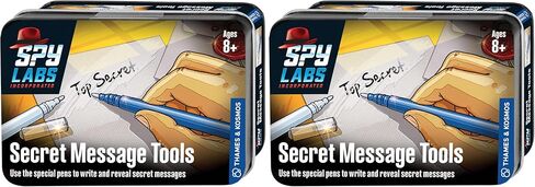 Thames & Kosmos Spy Labs Inc: Secret Message Tools Exchange Confidential Info w/Secret Pens | Essential Tools & Tricks of The Trade from The Detective Gear Experts for Young Investigators Medium in Kuwait