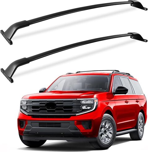 رفوف سقف Kinggeri 220 رطلاً تتناسب مع Ford Expedition/Max 2018-2025 & Lincoln Navigator 2018-2024 ، أمتعة شحن Clars Rails من الألومنيوم (ليس لعام 2025 Lincoln Navigator) in Saudi Arabia