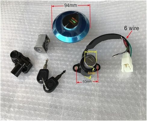 دراجة نارية مفتاح إشعال الوقود صالح للغاز غطاء خوذة مقعد مفتاح القفل مجموعة CBT125 CB125T (قفل رئيسي) in Kuwait
