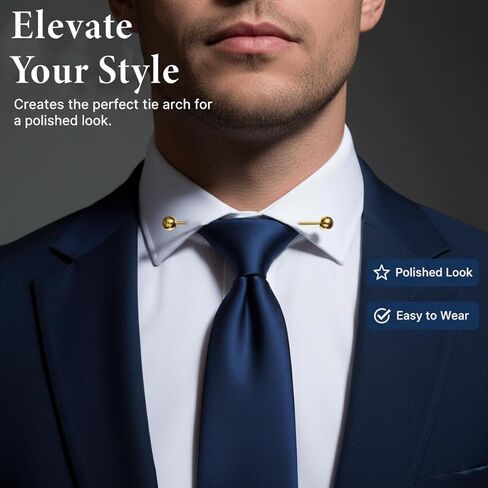 رجال النحاس النحاسي تصميم طوق بار قميص دبابيس دبابيس العنق التعادل cravat clips clasp barbell الطمس الطرب من طوق شريط بروش لأعمال الزفاف (الذهب) in Saudi Arabia