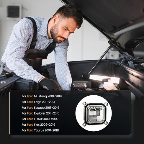 وحدة التحكم في صابورة المصباح الأمامي زينون 8A5Z-13C170-A لسيارة Ford Mustang Edge Escape Explorer F150 Flex Taurus 2010-2019 صابورة زينون HID مع مشعل ومصباح D3S، يستبدل DL3Z-13C170-A 8A5Z13C170A in Kuwait
