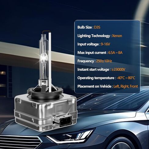 وحدة التحكم في صابورة المصباح الأمامي زينون 8A5Z-13C170-A لسيارة Ford Mustang Edge Escape Explorer F150 Flex Taurus 2010-2019 صابورة زينون HID مع مشعل ومصباح D3S، يستبدل DL3Z-13C170-A 8A5Z13C170A in Kuwait