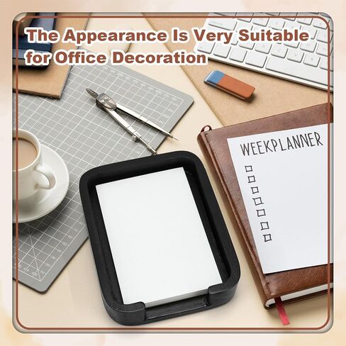 4x6 Memo Paper Holder Organizer for Desk Black Wooden Note Paper Tray with 100 Sheet Blank Memo Pads 4x6 Index Card Tray Black Wood Sticky Note Holder for Office Home School in Saudi Arabia