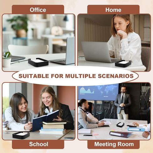 4x6 Memo Paper Holder Organizer for Desk Black Wooden Note Paper Tray with 100 Sheet Blank Memo Pads 4x6 Index Card Tray Black Wood Sticky Note Holder for Office Home School in Saudi Arabia