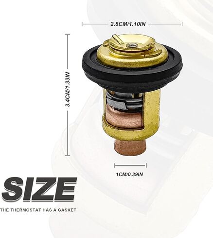 جونسون Evinrude محرك خارجي 1959-1995 ترموستات مع حشية استبدال OE 777260 8330720 5005440 متوافق مع ترموستات المحرك البحري 5-235 حصان in Kuwait