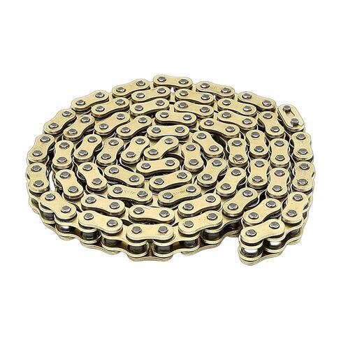 Gold 520 X-Ring Motorcycle Chain 114 Links with Connecting Master Link 520H Heavy Duty Drive Chain for Motorcycle Bicycle Go Kart Mini Trail Bike in Saudi Arabia