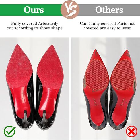 Shoe Sole Protector, Transparent Shoe Grips on Bottom of Shoes, Anti-Slip Sole Protector for Red Bottom Heels & Sneakers Guard Stickers (1m) in Saudi Arabia
