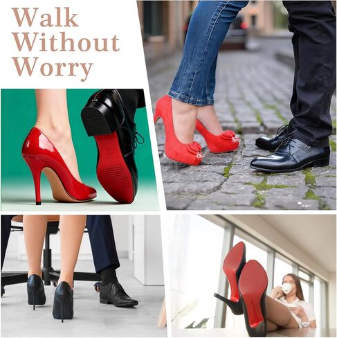 Shoe Sole Protector, Transparent Shoe Grips on Bottom of Shoes, Anti-Slip Sole Protector for Red Bottom Heels & Sneakers Guard Stickers (1m) in Saudi Arabia