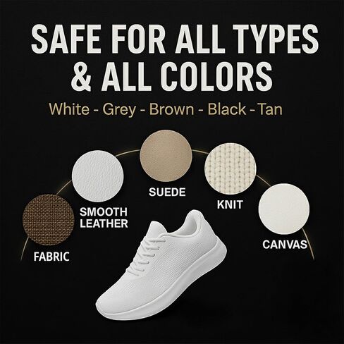 Eagle Best White Shoe Protector Spray – Shoe Protectant for Sneakers, Leather, Suede, Nubuck, Canvas & Mesh, Dirt & Water Resistant Shoe Guard Spray, 250mL in Saudi Arabia