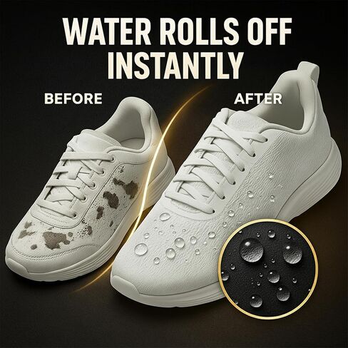 Eagle Best White Shoe Protector Spray – Shoe Protectant for Sneakers, Leather, Suede, Nubuck, Canvas & Mesh, Dirt & Water Resistant Shoe Guard Spray, 250mL in Saudi Arabia