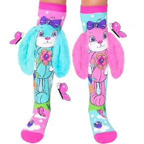 جوارب MADMIA للأطفال الصغار، Hunny Bunny، باستيل، 3-5 سنوات، زوج واحد، كاجوال، رايون الخيزران/القطن، طول الكاحل، جوارب شبشب in Kuwait