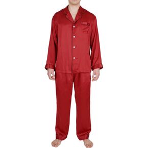 OSCAR ROSSA Men's Luxury Silk Sleepwear 100% Mulberry Silk Pajamas Set in Kuwait
