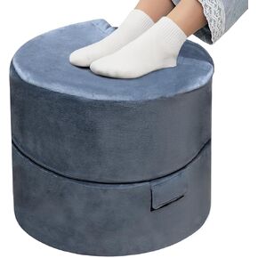 مسند للقدمين تحت المكتب في العمل - دعامة ساق طويلة جدًا مكونة من طبقتين وقابلة للتعديل مع جيب مريح للقدم، وإسفنج عالي الكثافة وغطاء مخملي هولندي قابل للغسل للأشخاص القصيرين، والمكتب، والمنزل والألعاب in Kuwait