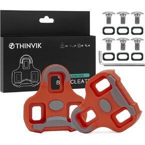 Thinvik Bike Cleats for Look Keo Grip,Road Bike Look Keo Cleat with Anti-Slip Rubber Desgin.Bicycle Cleat Set for Indoor&Outdoor Cycling- 0 and 3 Float Degree in Kuwait