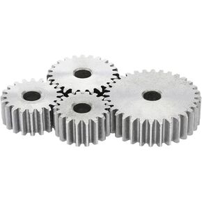 Spur Gear 1M-21/22/23/24/25/26/27/28/29/30T SC45# Carbon Steel Cylindrical 1Pcs(1M27T - Bore 6 mm) in Saudi Arabia