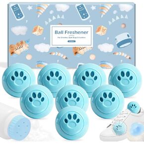 STRN Sneaker Deodorizer Balls 12 Packs, Linen & Lavender & Jasmine & Baby powder Scent Shoe Odor Elimination Long-lasting Freshness Scented Plastic Ball for Sneakers Gym, Bags, Cars and Small Spaces in Kuwait