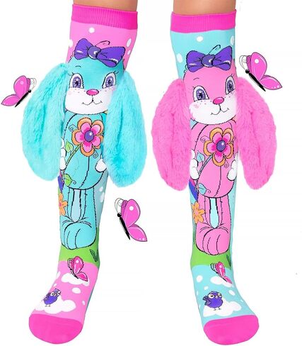 جوارب MADMIA للأطفال الصغار، Hunny Bunny، باستيل، 3-5 سنوات، زوج واحد، كاجوال، رايون الخيزران/القطن، طول الكاحل، جوارب شبشب in Kuwait