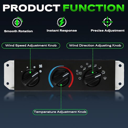HVAC A/C Heater Climate Control Module Panel Fit for Jeep Wrangler TJ (1999-2004), with Blower Motor Switch Replace OE 55037473AB in Saudi Arabia