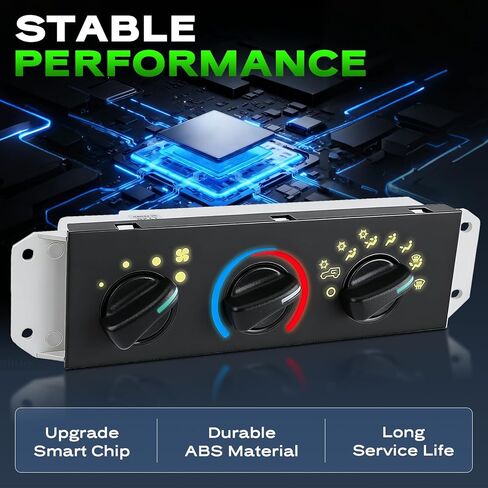 HVAC A/C Heater Climate Control Module Panel Fit for Jeep Wrangler TJ (1999-2004), with Blower Motor Switch Replace OE 55037473AB in Saudi Arabia