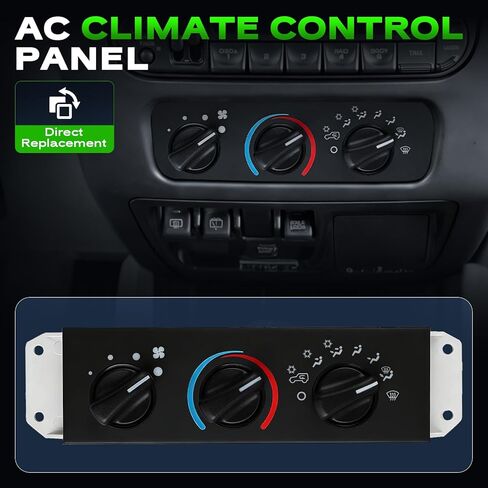 HVAC A/C Heater Climate Control Module Panel Fit for Jeep Wrangler TJ (1999-2004), with Blower Motor Switch Replace OE 55037473AB in Saudi Arabia