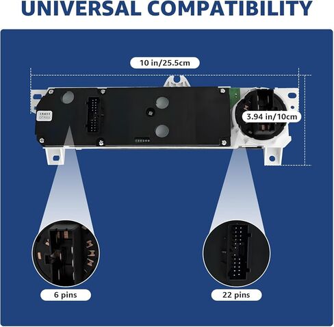 وحدة التحكم في المناخ لسخان مكيف الهواء، مفتاح التحكم في سخان مكيف الهواء، وحدة التحكم في المناخ الأمامي المتوافقة مع هوندا أكورد 2001-2002 استبدال # 79600-S84-A21ZA in Kuwait