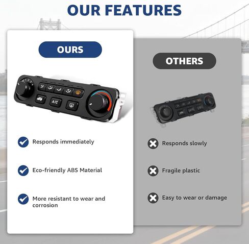 وحدة التحكم في المناخ لسخان مكيف الهواء، مفتاح التحكم في سخان مكيف الهواء، وحدة التحكم في المناخ الأمامي المتوافقة مع هوندا أكورد 2001-2002 استبدال # 79600-S84-A21ZA in Kuwait