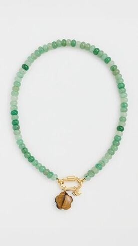 Madewell Women's Semiprecious Beaded Carabiner Charm Necklace in Saudi Arabia