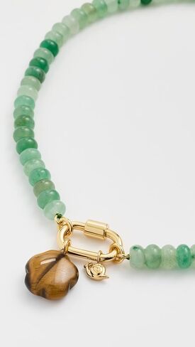 Madewell Women's Semiprecious Beaded Carabiner Charm Necklace in Saudi Arabia