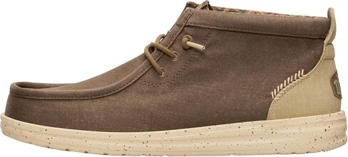 HEYDUDE Mens Wally Mid Gripr Stretch Canvas in Saudi Arabia