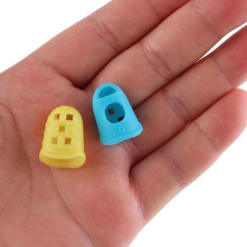 20pcs Kids Silicone Finger Protectors, Suitable for Children Aged 10 and Above Five Colors Guitar Fingertip Protector Finger Covers Chord Presser for Ukulele Guitar Bass in Saudi Arabia