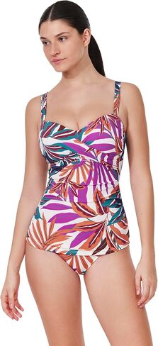 Profile by Gottex D-Cup Tankini Top - Built-in Underwire Bra, Adjustable Straps, Front Lining, Bottom Sold Separately in Saudi Arabia