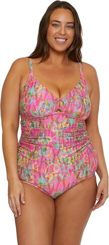 BECCA Women's Polynesia Plus Size Multiway Tankini, Casual, Swimsuit Tops in Saudi Arabia