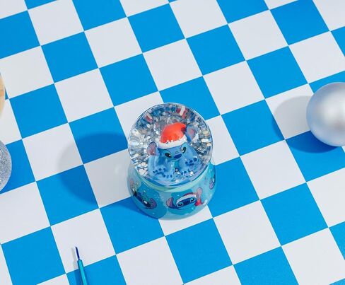 Disney Lilo & Stitch Santa Stitch Mini Light-Up Snow Globe with Swirling Glitter Display | 3 Inches Tall in Saudi Arabia