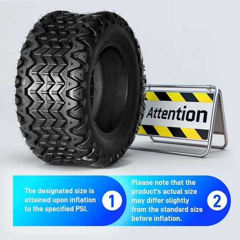 TRIBLE SIX Set of 2 25x10-12 ATV/UTV Tires,25x10x12 All-Terrain Mud & Trail Tires,6PR,Tubeless in Kuwait