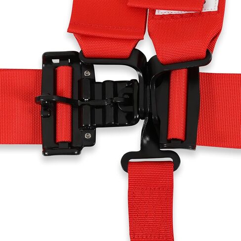 Racequip 711011RQP مزلاج وربط 5 نقاط لحزام SFI 16.1 قابل للسحب للأسفل باللون الأحمر in Saudi Arabia