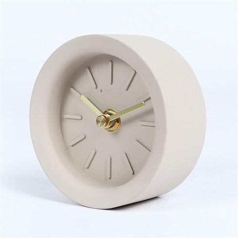 Nordic Industrial Wind Clock Small Concrete Copper Clear Water Cement Shell Brass Pointer(E) in Saudi Arabia