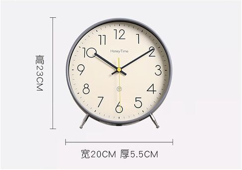 Desktop Clock Pendulum Desk Home Sitting Room Silent in Saudi Arabia