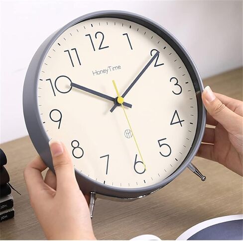 Desktop Clock Pendulum Desk Home Sitting Room Silent in Saudi Arabia