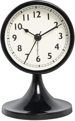 Iron Art Small Alarm Clock Silent Desk Desktop Glow Pointer Quartz Watch(C) in Saudi Arabia