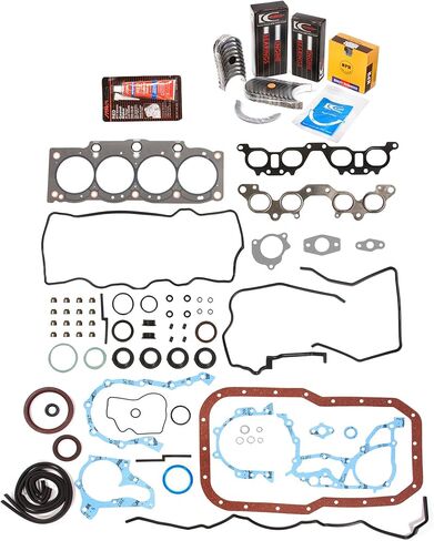 طقم إعادة تدوير محرك Evergreen FSBRR2021 متوافق مع 90-96 Toyota MR2 Camry 2.2 5SFE مجموعة حشية كاملة، 0.25 مم / 0.010 بوصة محامل قضيب رئيسية كبيرة الحجم، حلقات مكبس ذات حجم قياسي in Saudi Arabia