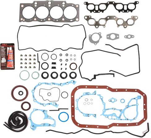 طقم إعادة تدوير محرك Evergreen FSBRR2021 متوافق مع 90-96 Toyota MR2 Camry 2.2 5SFE مجموعة حشية كاملة، 0.25 مم / 0.010 بوصة محامل قضيب رئيسية كبيرة الحجم، حلقات مكبس ذات حجم قياسي in Saudi Arabia