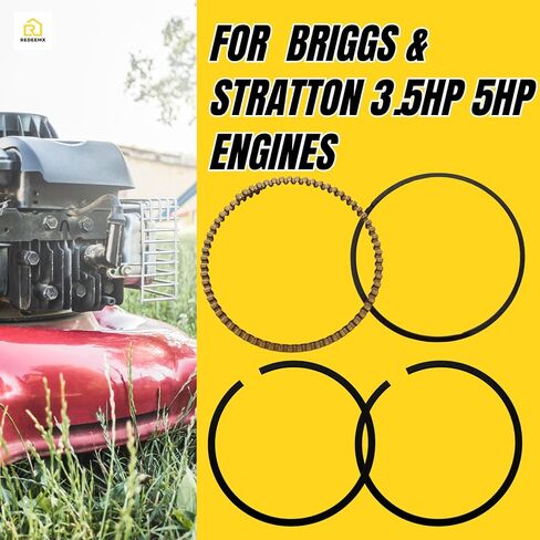 مجموعة حلقات المكبس ما بعد البيع 299742 298982 متوافقة مع محركات Briggs & Stratton 3.5HP 5HP تناسب استبدال إصلاح المحرك الصغير من سلسلة Classic & Quantum in Kuwait